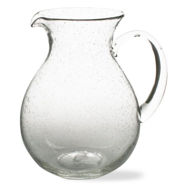 Bubble Glass Pitcher Round