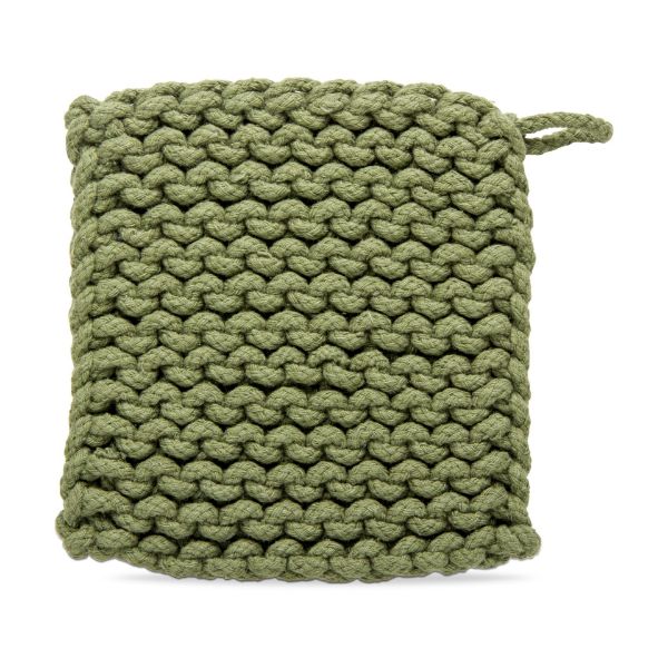 Crochet Trivet Olive