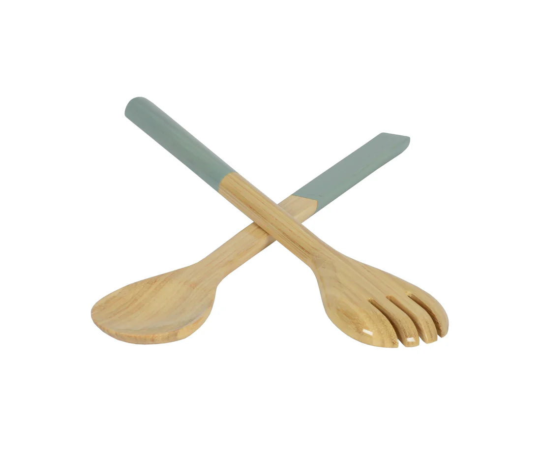 Albert L. Large Bamboo Salad Servers Set