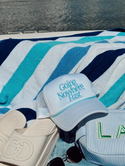 Going Nowhere Fast - White Foam Trucker Hat