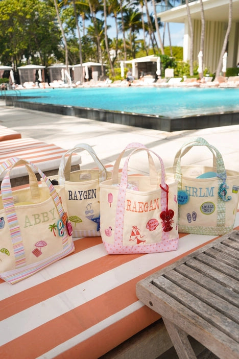 Icon Embroidered Mini Canvas Tote