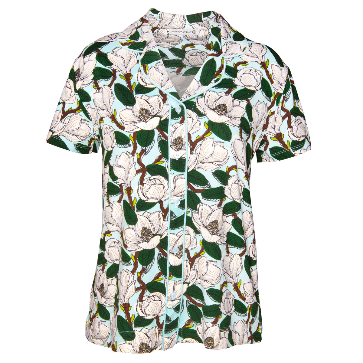 Magnolia Notch Collar Top