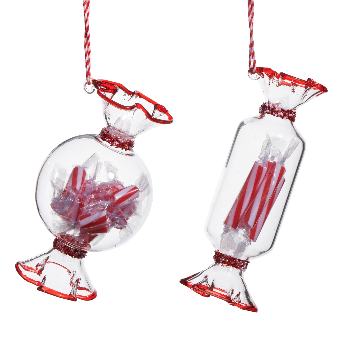4.75" Wrapped Peppermint Candy Ornament