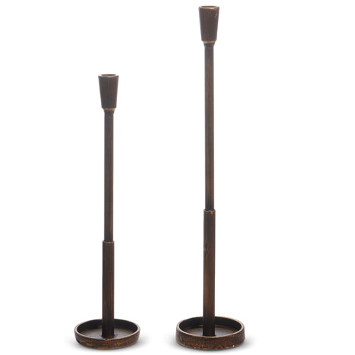 20.5" Antique Gold Candlesticks