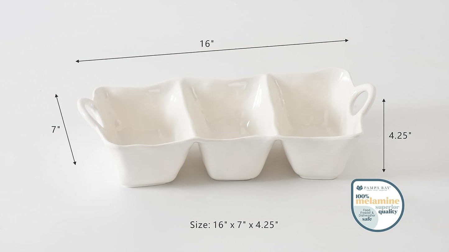 3 Section Deep Server in Shatterproof Melamine