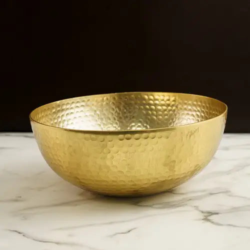 Gold Hammered Bowl