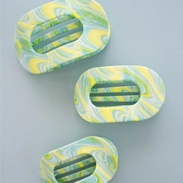 By the Seashore Flat Round Hair Clip