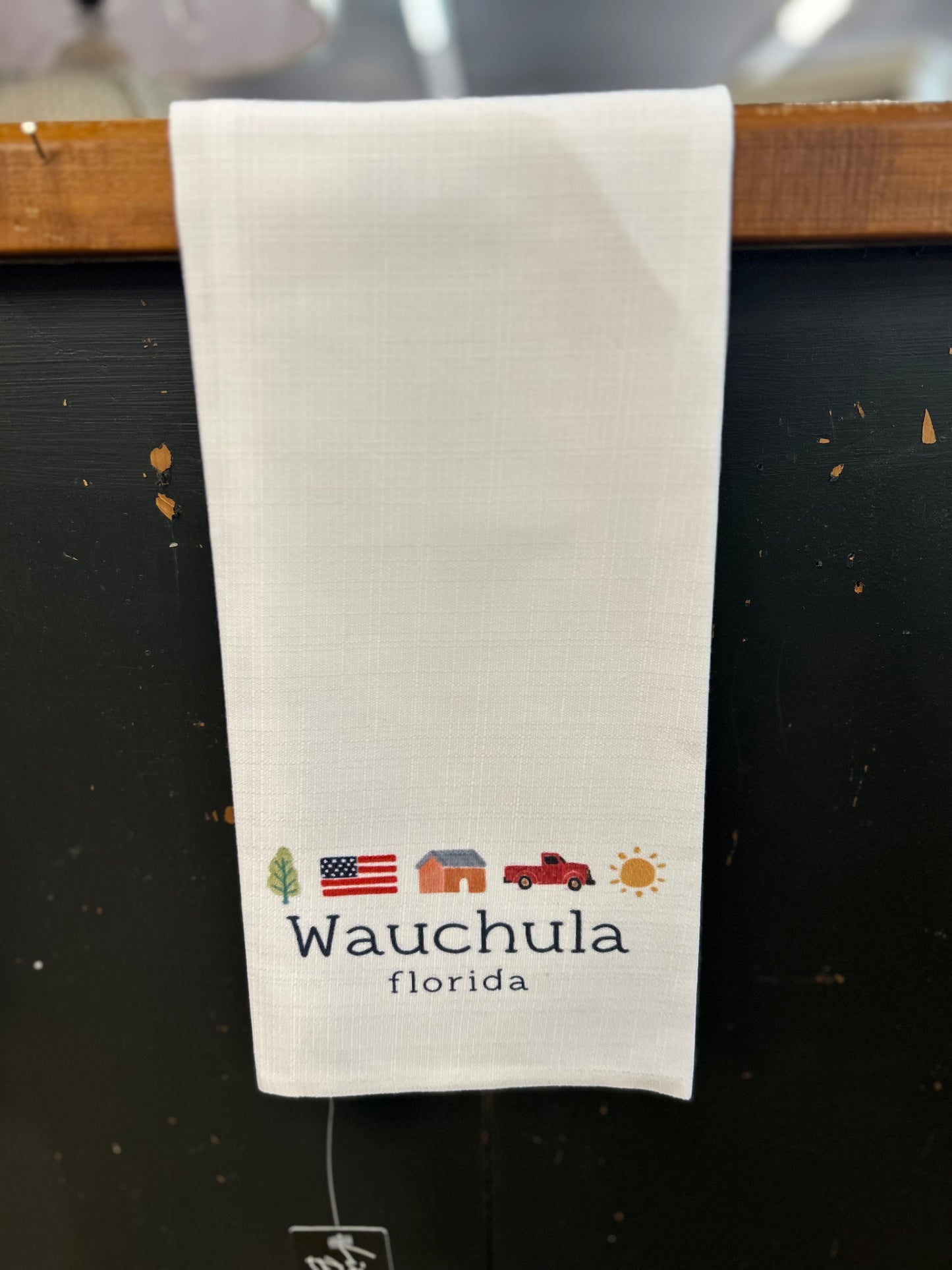 Gingham American Hometown Tea Towel - Hardee County & Wauchula, Florida