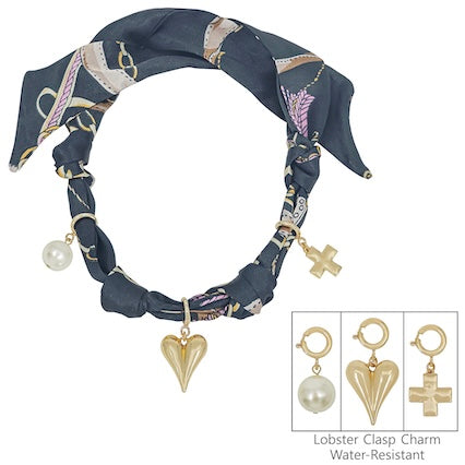 Air-Black Scarf Necklace