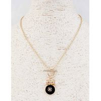 Cove Black Necklace