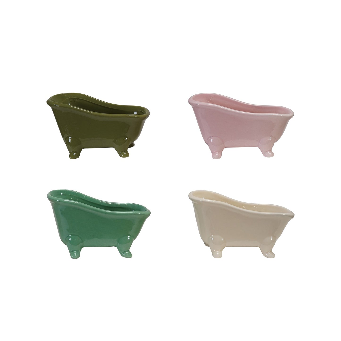 Multicolor Ceramic Bathtub Soap Dish