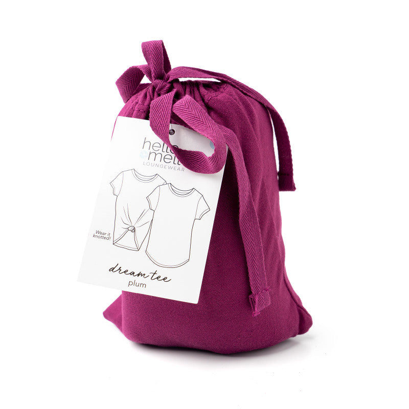 Dream Tee Plum Loungewear Top