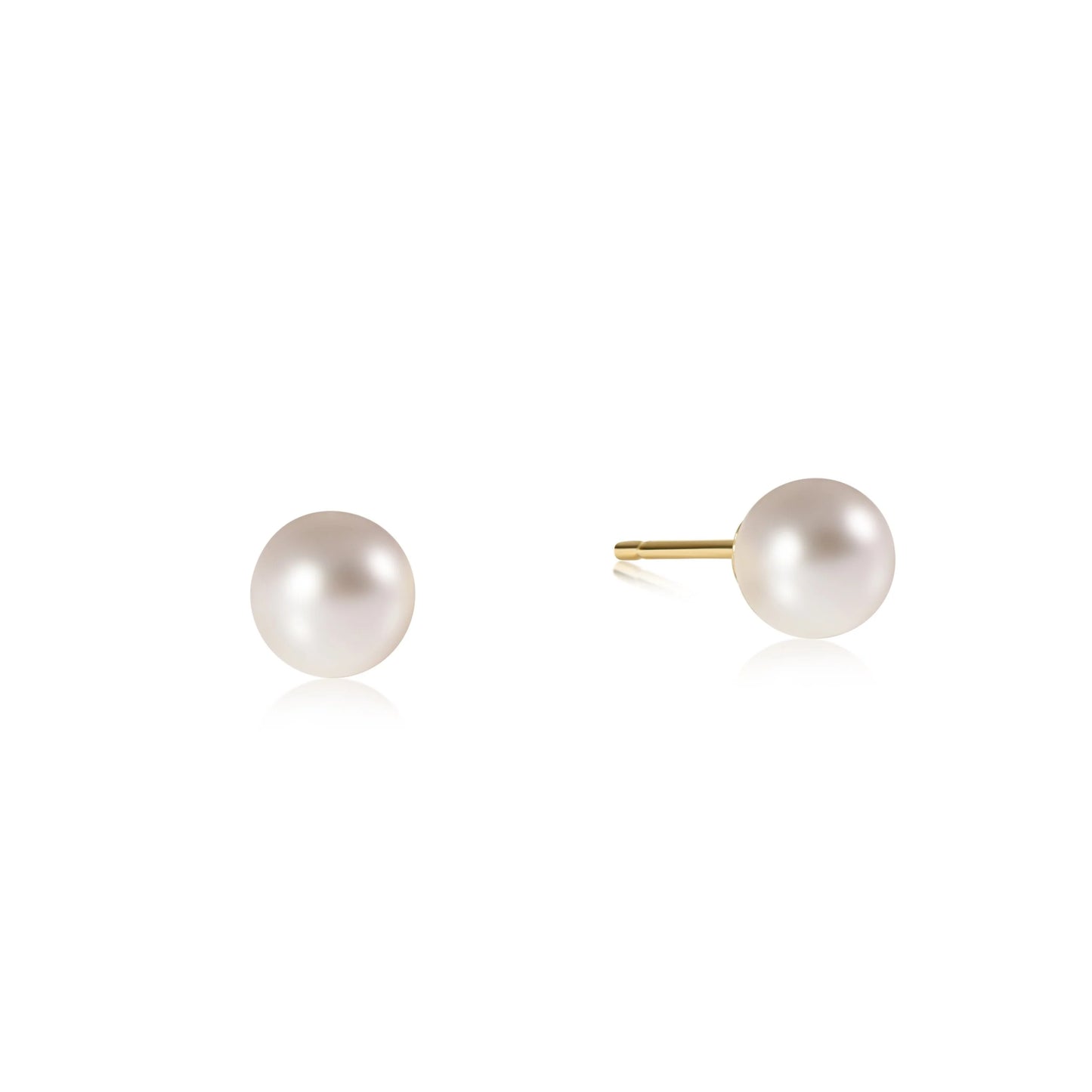 Classic 6mm Ball Stud- Pearl