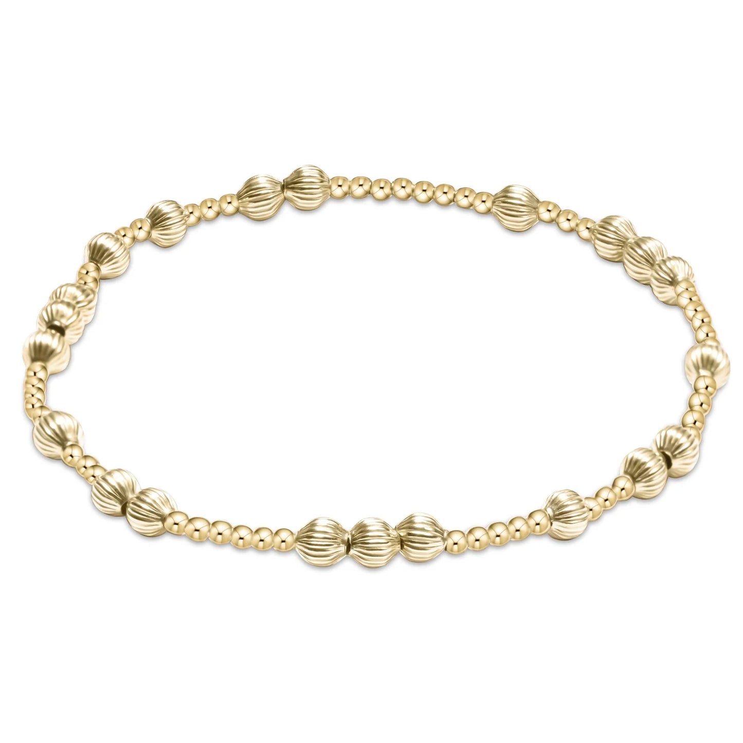 Hope Unwritten Dignity 6mm Bead Bracelet- Gold