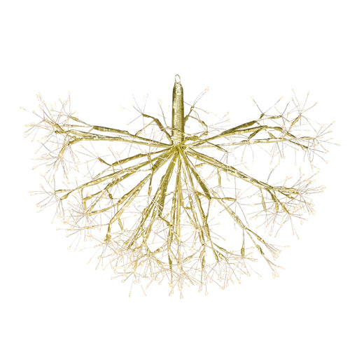 28" Champagne Fairy Light Tape Rod Starburst