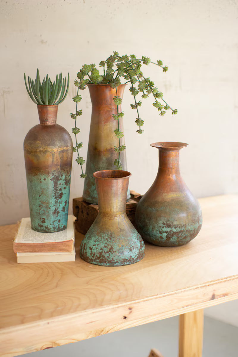 Two Toned Copper Vase