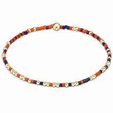 Egirl gameday hope unwritten bracelet- orange matte navy