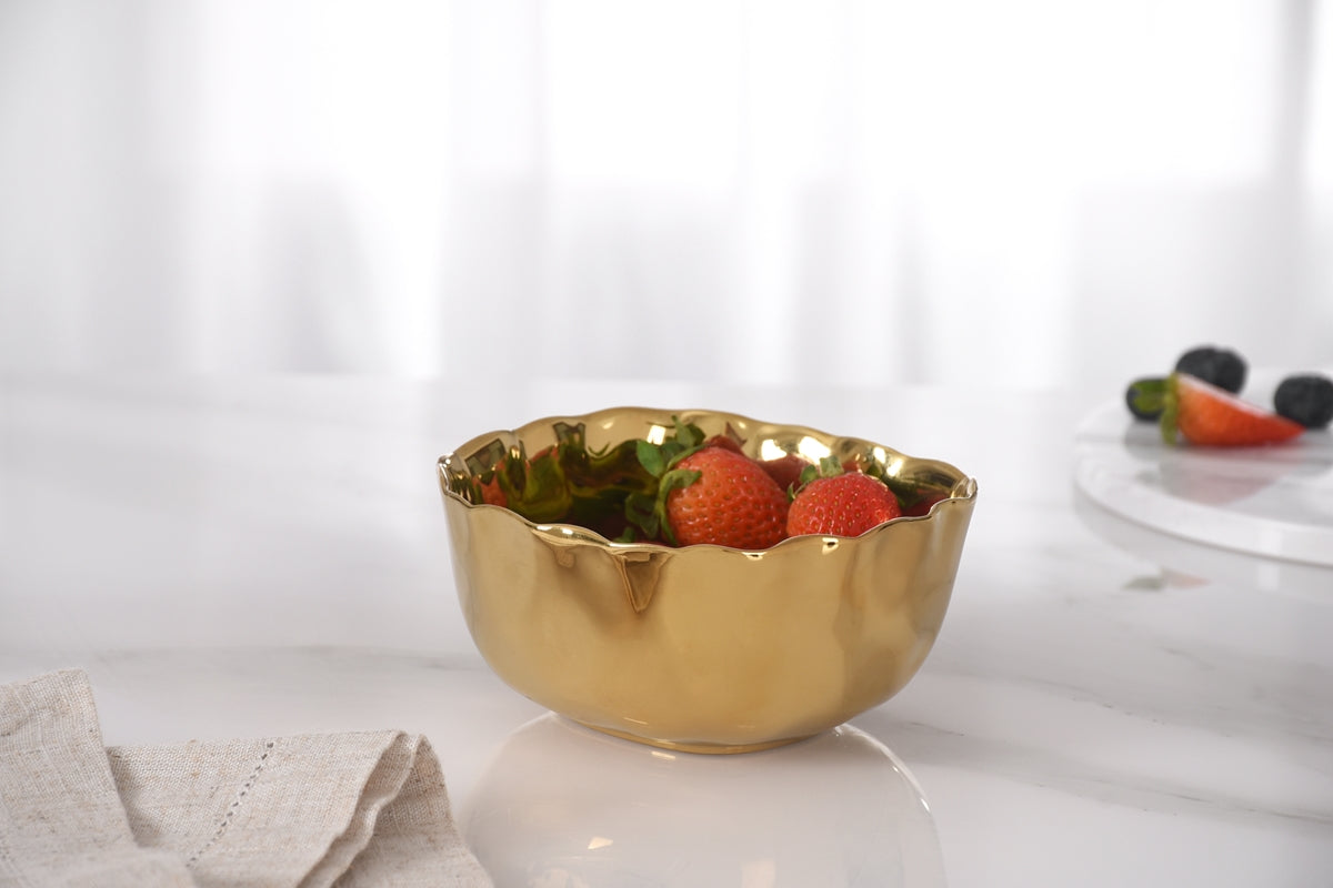 Snack Bowl - Portofino Gold