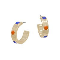 Prada Blue Orange Earrings