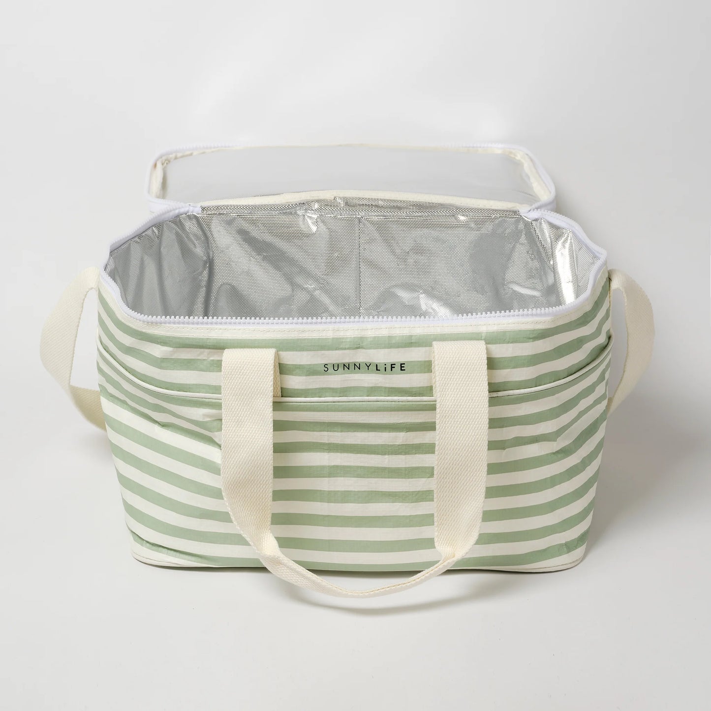 Light Cooler Bag - La Palma Sage Stripe