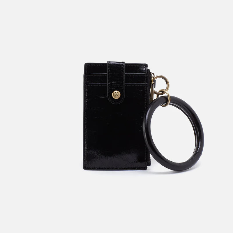 Ring Credit Card Wristlet-Black