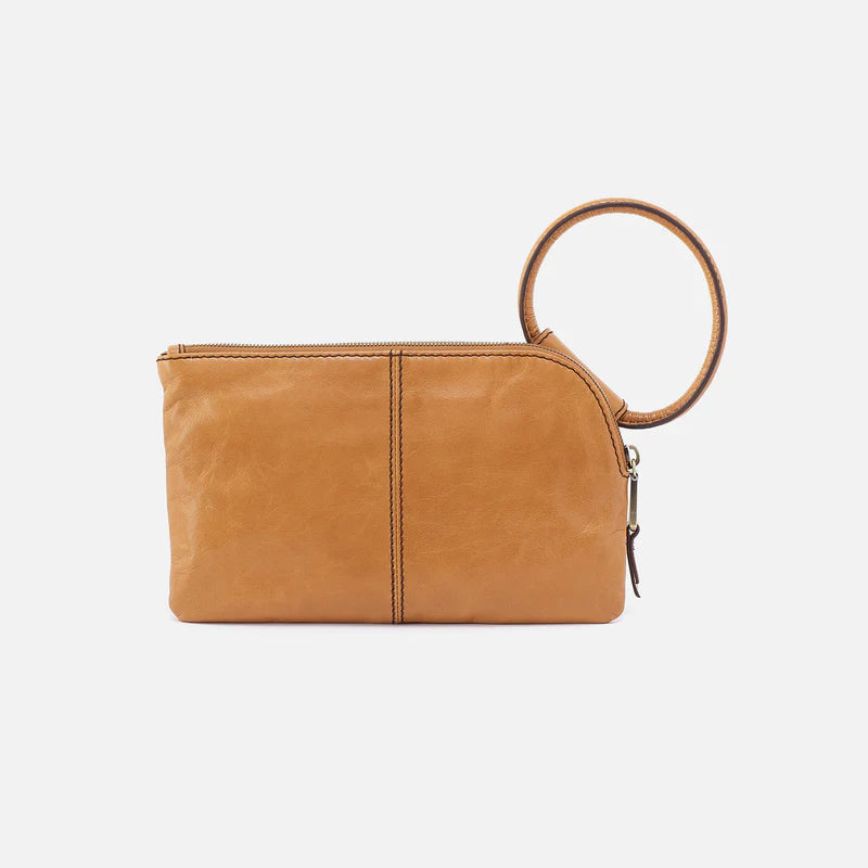 Sable Wristlet in Polished Leather