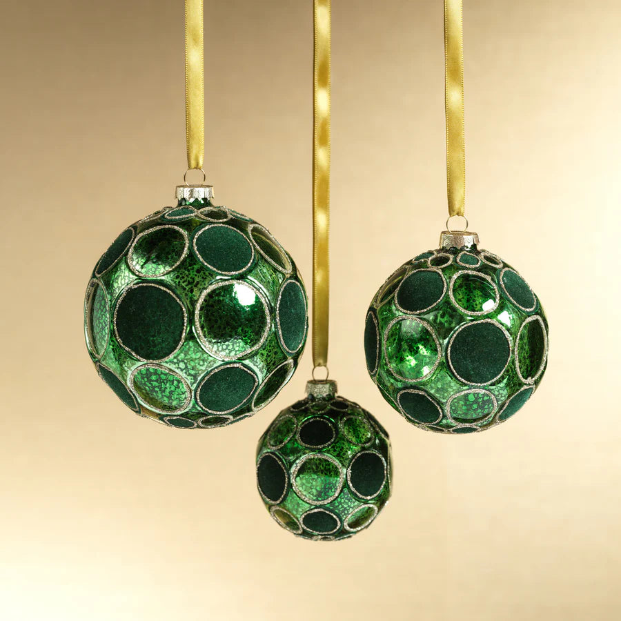 Green Shiny Whisper Glass Ornament