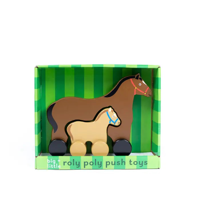 Horse Big & Little Wooden Roller