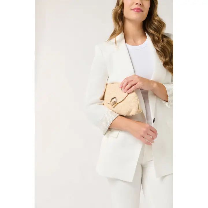 Kaia Clutch- Ivory