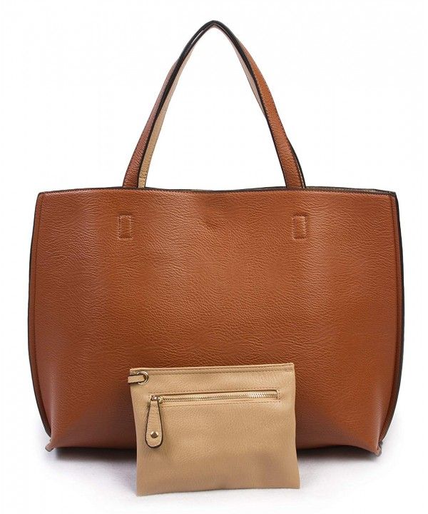 Wren Reversible Tote in Tan/Sand