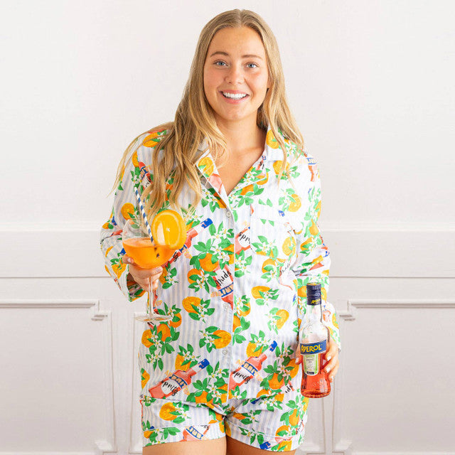 Short PJ Set-Apertif Stripe