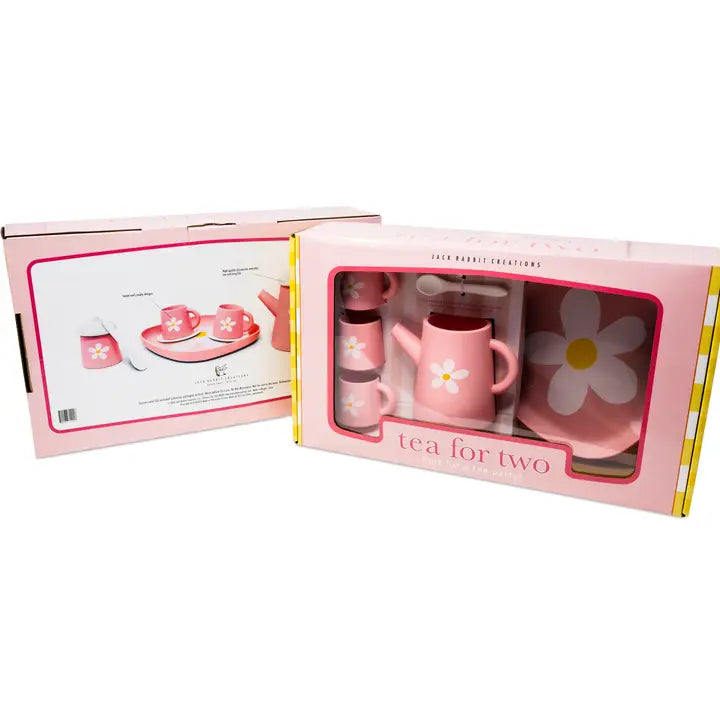 Pink Silicone Tea Set: Flower Power