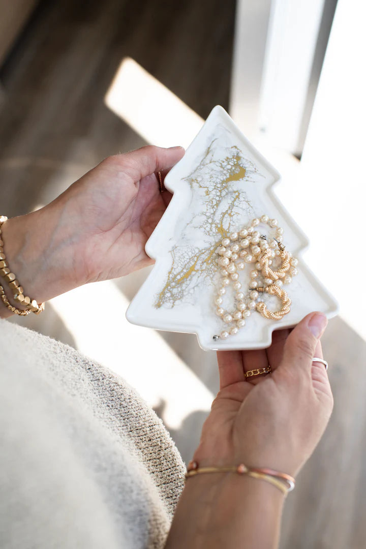 Christmas Tree Ceramic Tray