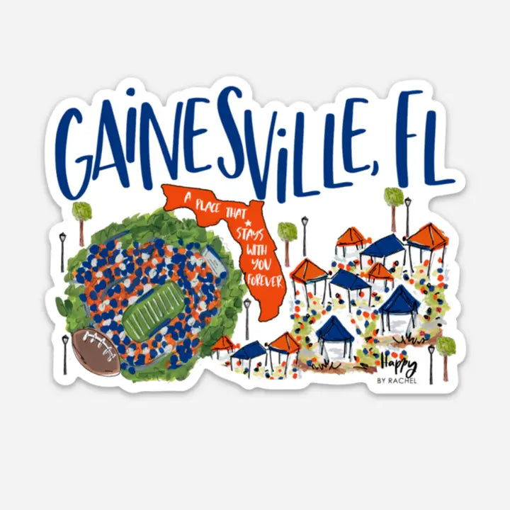Gainesville College Town Stickers