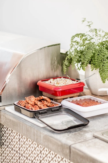 Fancy Panz 8x8 w/Lid & Serving Spoon Charcoal