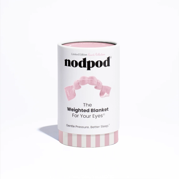 Weighted Sleep Mask - Resort Collection Pink Cabana