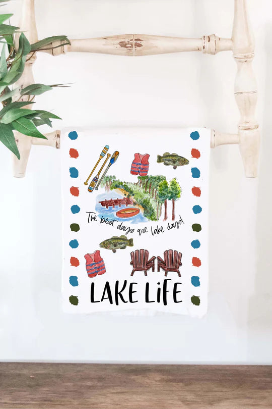 Cotton Lake Tea Towel