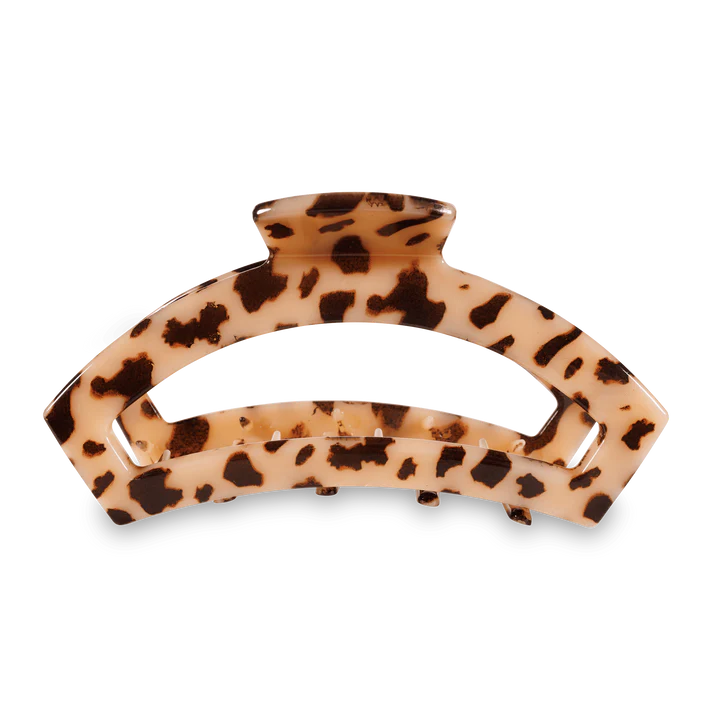 Open Blonde Tortoise Claw Hair Clip