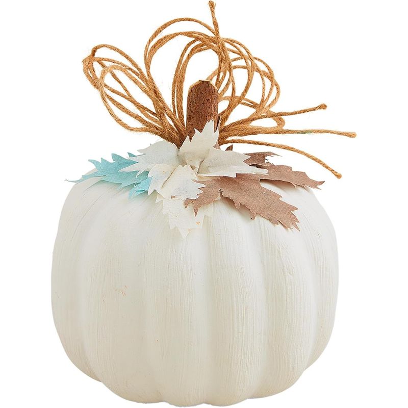 White Pastel Pumpkin Sitter