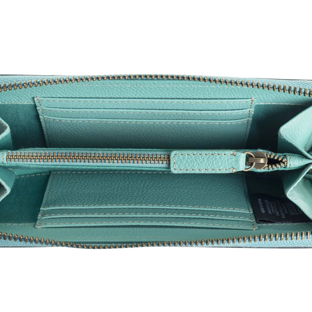 Sunset Valley Wallet in Turquiose