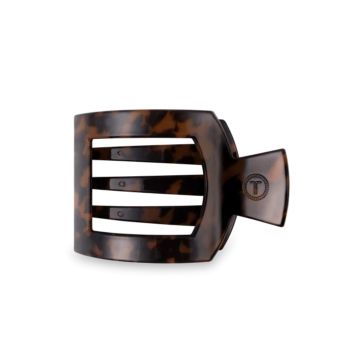 Tortoise Flat Square Hair Clip