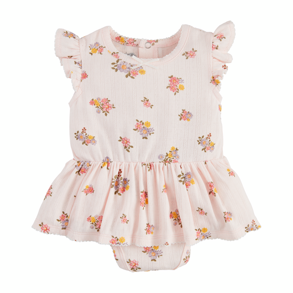 Pointelle Floral Crawler