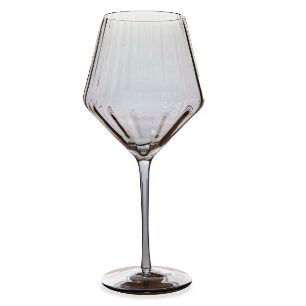 Chelsea Optic Wine Glass Smoke