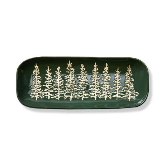 Wilde Pine Tree Rectangle Platter