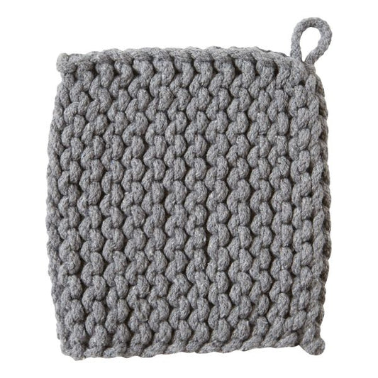 Crochet Trivet Potholder Gray