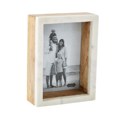 5x7 Wood Marble Shadow Frame