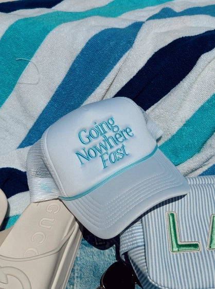 Going Nowhere Fast - White Foam Trucker Hat