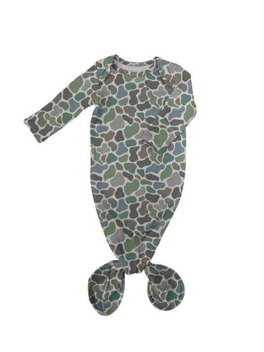 Knotted Gown - Pebble Camo