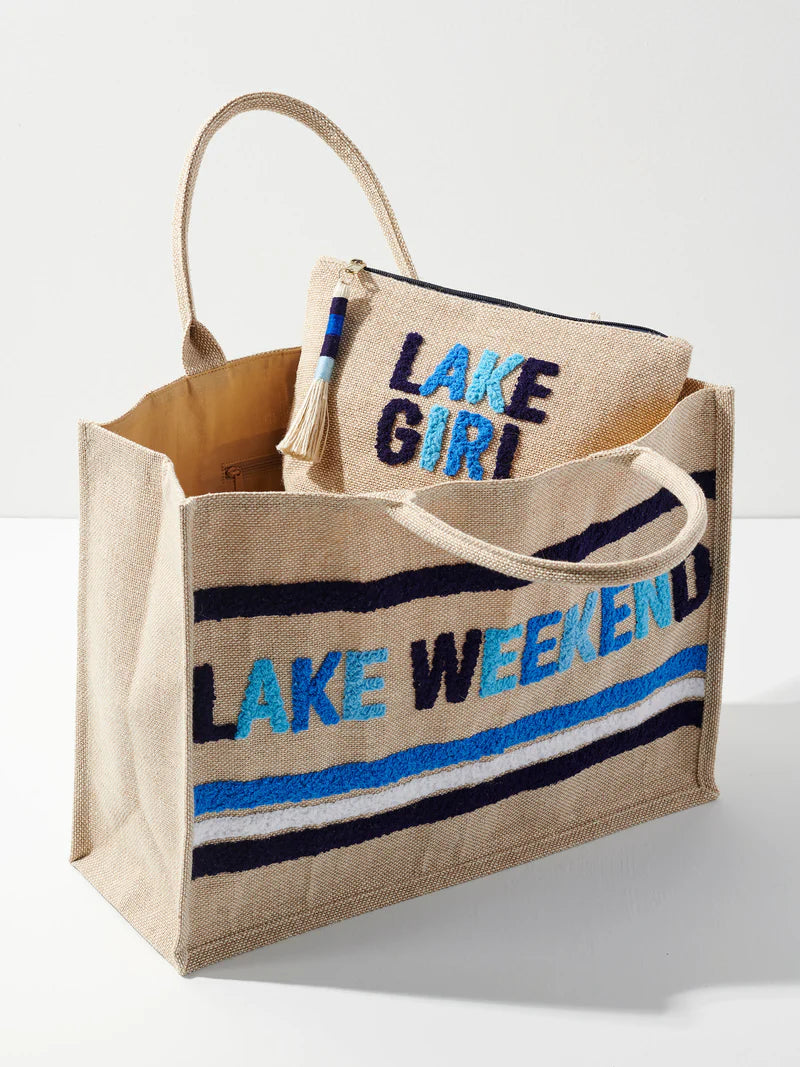 Lake Girl Zip Pouch Natural