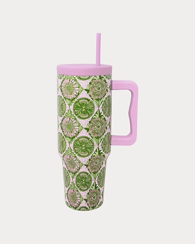 Stainless Steel Tumbler - Tropical Tiles